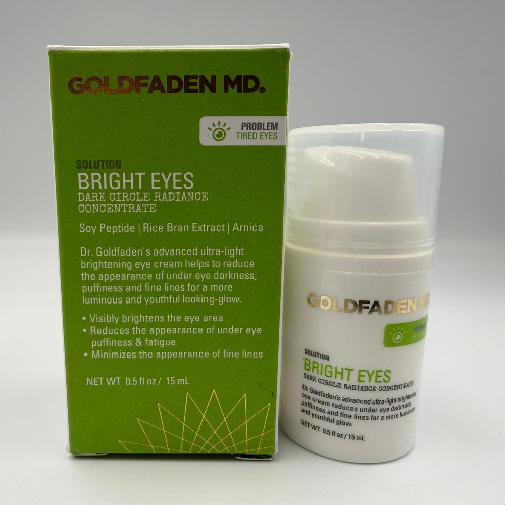 Goldfaden MD Bright Eyes Dark Circle Radiance Concentrate Eye Cream 0.5oz 15mL